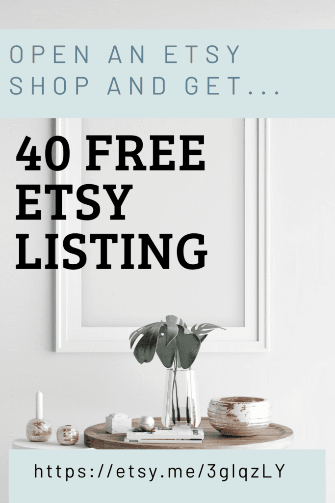 FREE 40 ETSY LITINGS FOR YOU