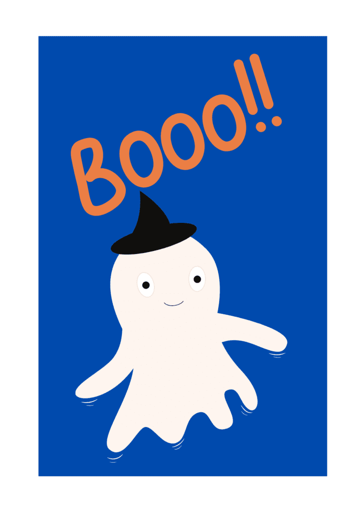 Free Ghost Printable Halloween Wall Art For Your Halloween Party Decorations