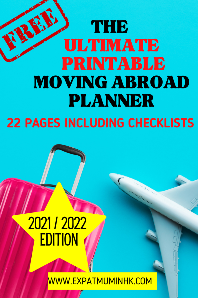 moving abroad printable planner