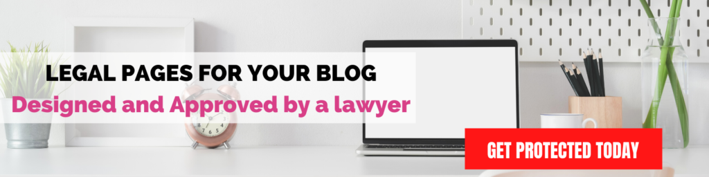 Legal pages for your blog