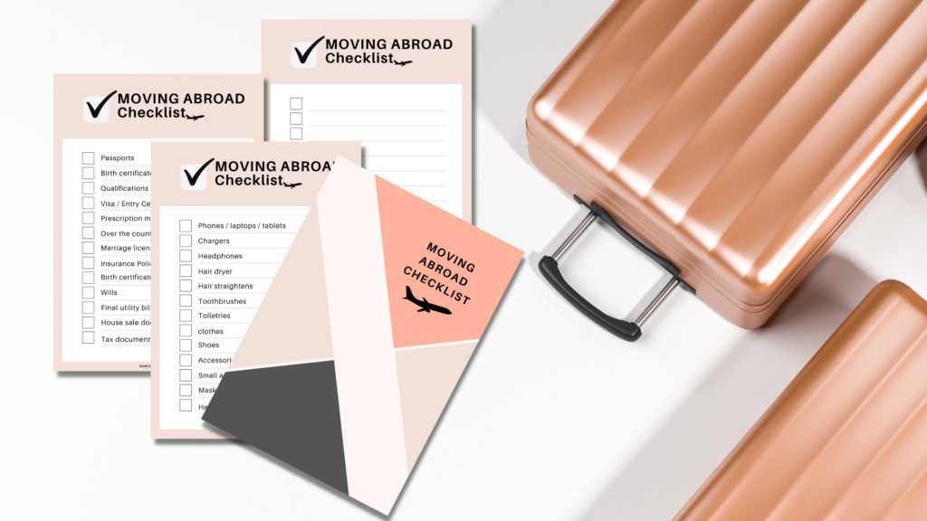 the moving abroad printable checklist