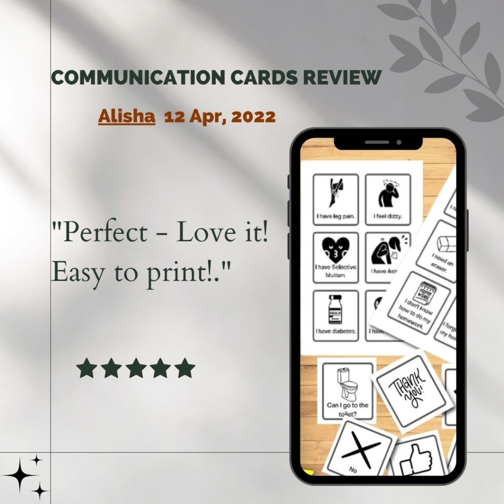 review from kydesignx communication cards