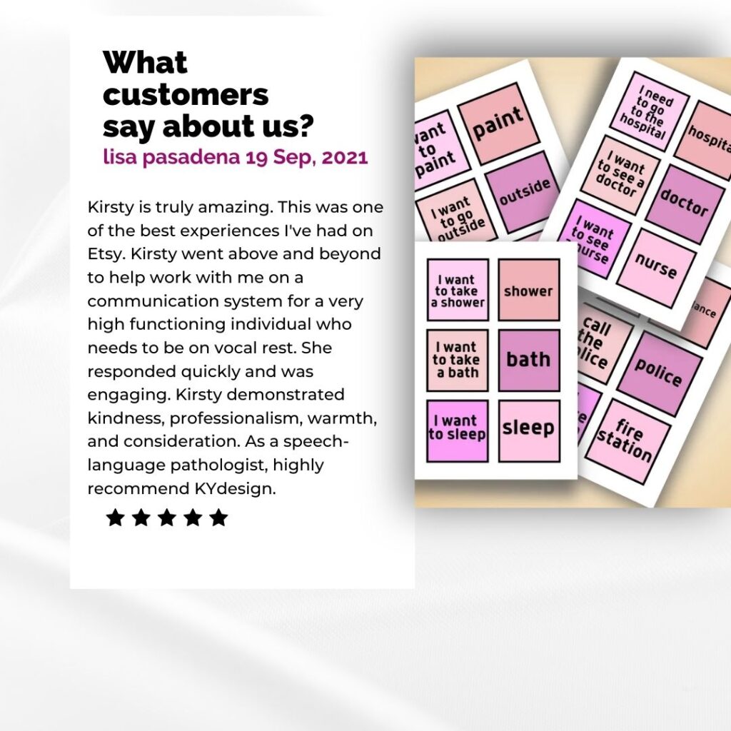 review communication cards