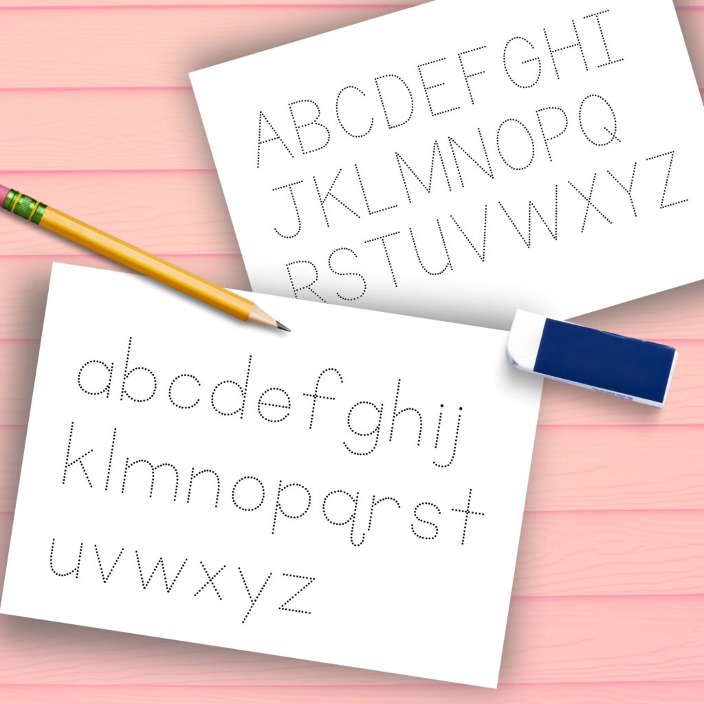 Free Simple Alphabet Handwriting Practice worksheets