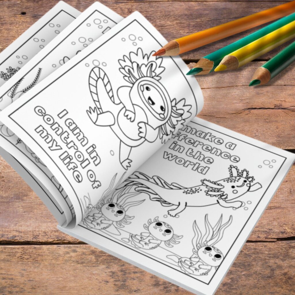 free axolotl Coloring resources