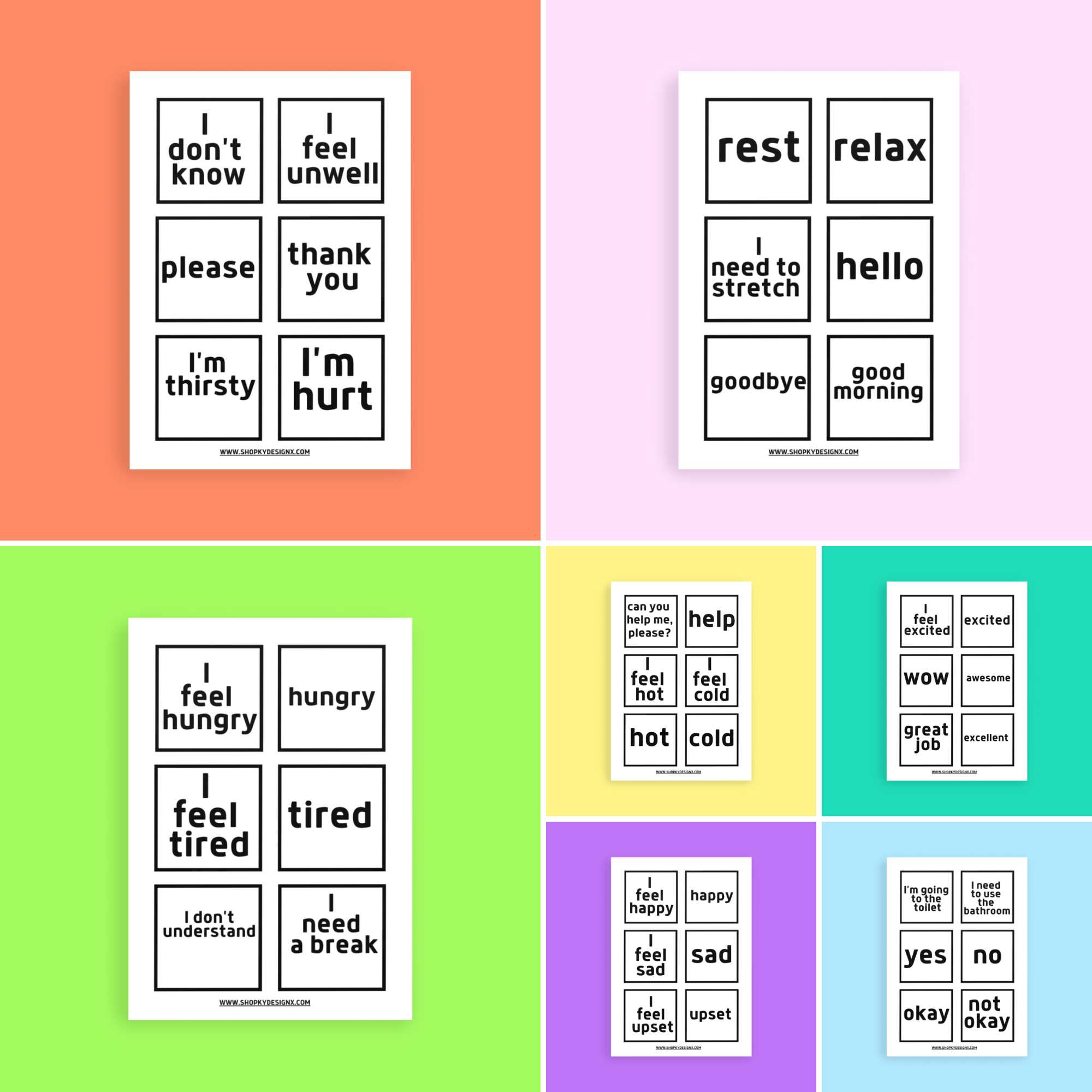 Free printable communication Cards - The Expat Mum