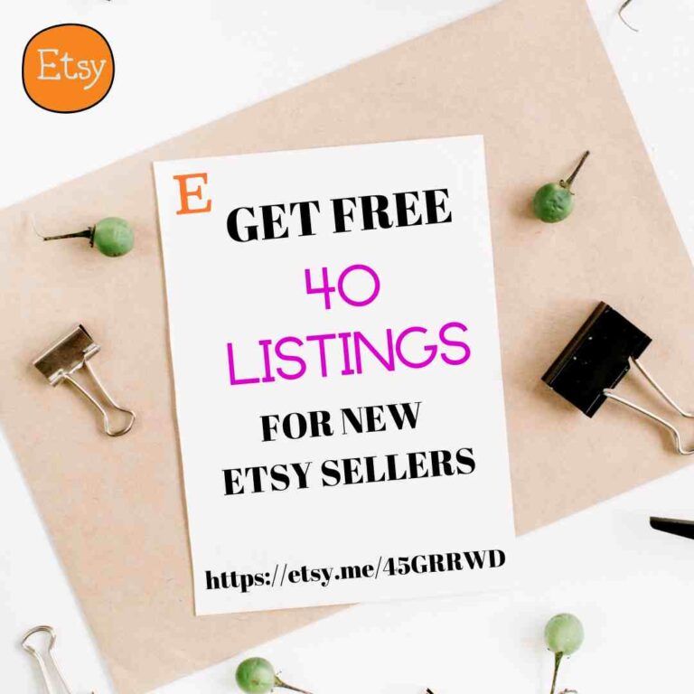 Free ETSY listings poster